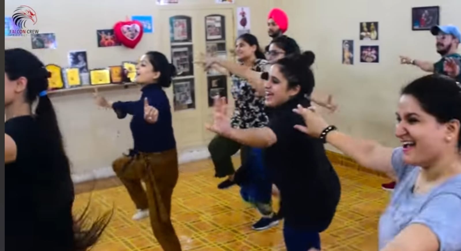 adults dance fitness class bollywood